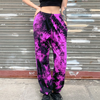 Fashion Women Multicolor Tie-Dye High Waist Harem Pants