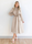 Women Fashion Solid Color Long Sleeve Dress