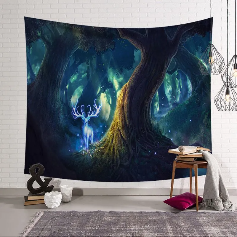 (Buy 1 Get 1) High Quality Creative Printed Design Tapestry