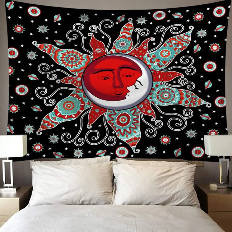 (Buy 1 Get 1) Unique Sun Flower Printed Tapestry