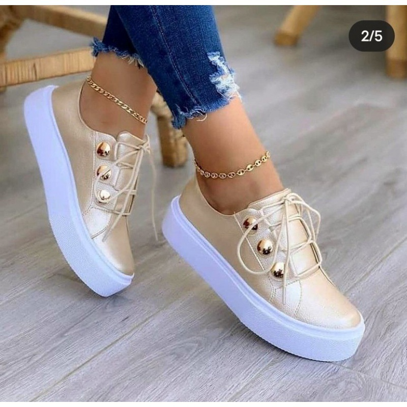 Women Plus Size Casual Platform Sneakers