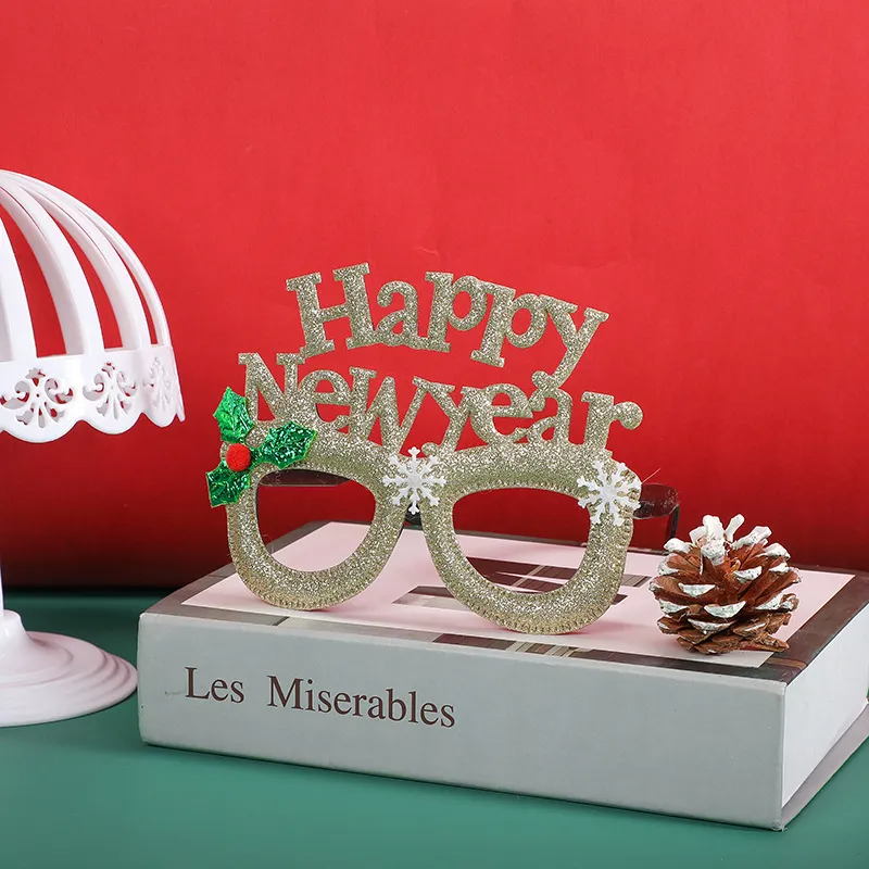 (Buy 1 Get 1) New Year Party Funny Kids Gift Christmas Glasses Frame