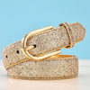 (Buy 1 Get 1) Women Chic Glitter Solid Color PU Belt