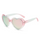 (Buy 1 Get 1) Kids Unisex Fashion Casual Cute Heart Frame Candy Color Sunglasses