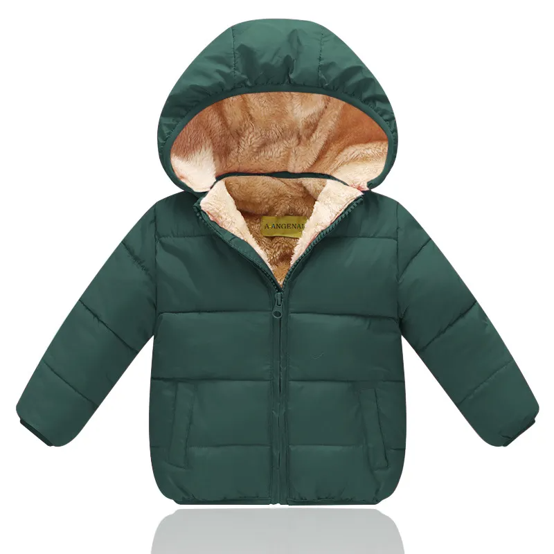 Baby  Hooded Plus Velvet Thickening Jacket