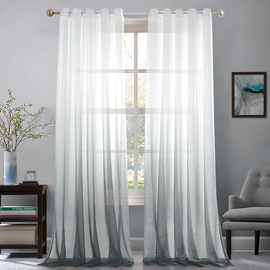 Modern Minimalist Living Room Bedroom Blackout Printed Curtains