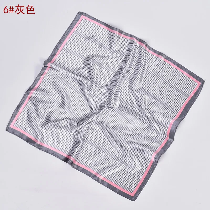 (Buy 1 Get 2) Women Fashion Geometric Print Satin Square Scarf