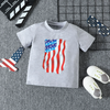 Children Kids Baby Fashion Girls Boys Short Sleeve Independence Day Print T-Shirt