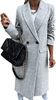 Fashion Winter Thickened Single-Breasted Solid Color Women Slim-Fit Woolen Trench Coat