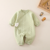 (Buy 1 Get 1) Kids Baby Unisex Fashion Casual Cute Solid Color Long Sleeve Romper