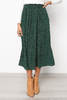 Women'S Fashion Polka Dot Print Pleated Skirt