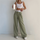 Spring And Summer Women Fashion Casual Versatile Loose High-Waist Pants