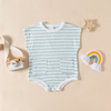 ( Buy 1 Get 3 ) Baby Girls Boys Stripe Sleeveless Romper