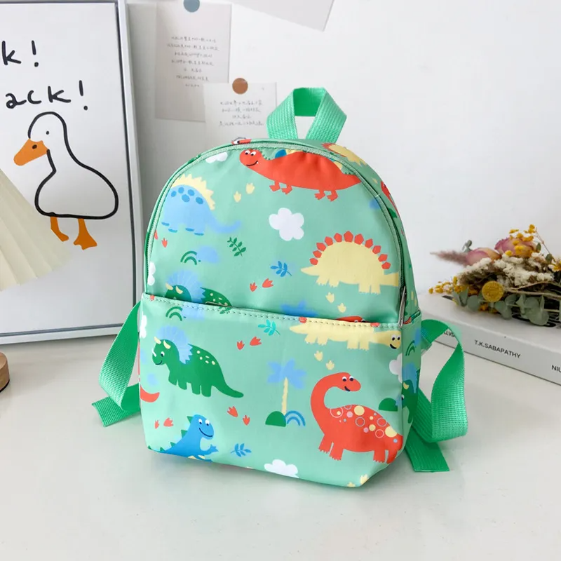 Children Kids Baby Fashion Girls Boys Cartoon Dinosaur Print Backpack School Bag