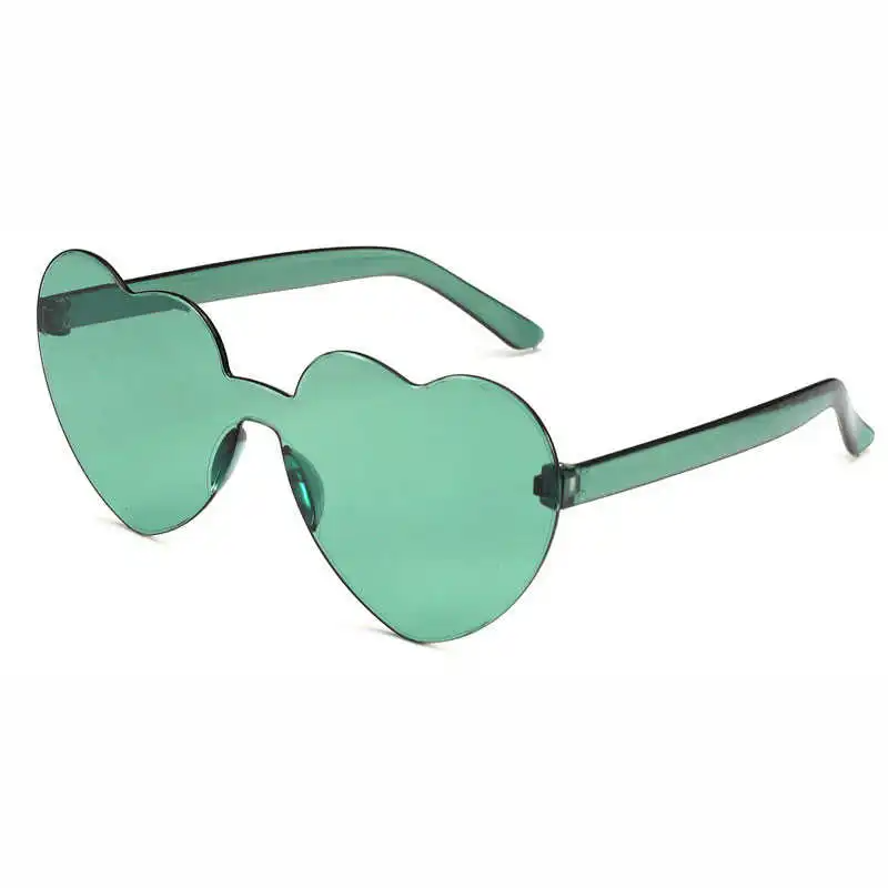 (Buy 1 Get 2) Fashion Women Cute Heart-Shape Rimless Sunglasses