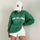 Women Fashion Letter Print Round Neck Loose Long Sleeve Casual Sweatshirt