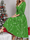 (Buy 1 Get 1) Women Fashion Casual Deep V Snowflake Print Christmas Dress
