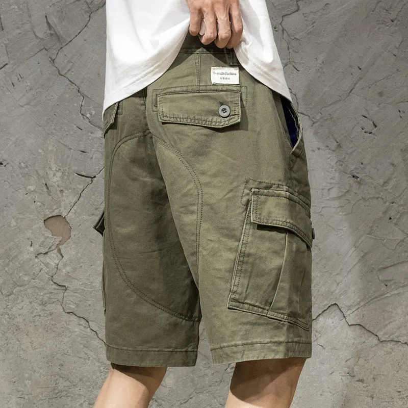 Men Fashion Casual Loose Summer Thin Cargo Shorts