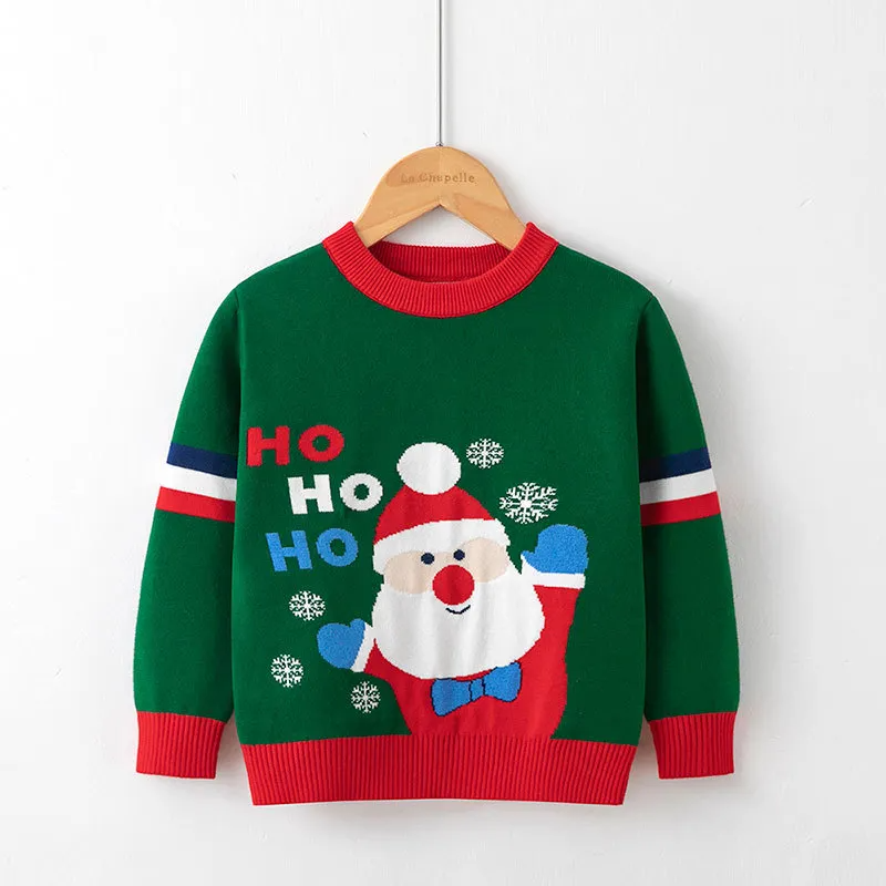 Kids Toddler Girls Boy Fashion Fall/Winter Cotton Christmas Pullover Sweater