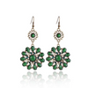 (Buy 1 Get 2) Women Fashion Vintage Bohemian Imitation Gemstones Flower Dangle Earrings