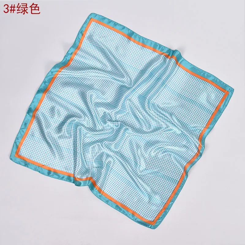 (Buy 1 Get 2) Women Fashion Geometric Print Satin Square Scarf