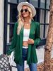 Women Fashion Casual Solid Color Long Sleeve Shirt Coat