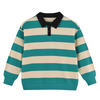 Children Kids Toddlers Fashion Boys Girls Striped Long Sleeve Polo Shirt