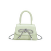 Kids Girls Fashion Sweet Cute Solid Color Bow Mini Flap Square Chain Handle Crossbody Bag