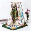 (Buy 1 Get 2) Women'S Fashion Chain Printing Faux Silk Satin Scarf