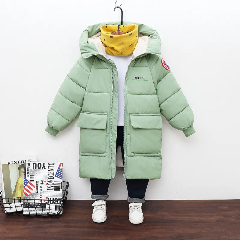 Kids Toddler Girls Boy Fashion Long Hooded Bubble Coat