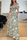 Women'S Fashion Casual Leaf Printing Boat Neck Elastic-Waist Long Dress