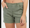 Women Fashion Casual Solid Color Stretch Shorts