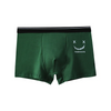 (Buy 1 Get 2) Men Fashion Casual Simple Smiley Print Cotton Mid Waist Boxer Pants