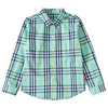 Toddler Boys Casual Long Sleeve Lapel Plaid Single Breasted Shirt