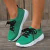 Women Fashion Casual Plus Size Fly-Woven Breathable Sneakers