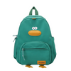 Kids Girls Boys Fashion Casual Cute Color Matching Letters Cartoon Little Duck Canvas Backpacks Bag