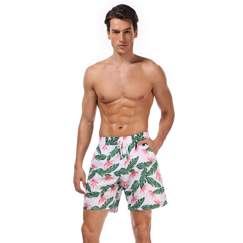 M-2XL Men Graphic Printed Beach Shorts