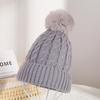 (Buy 1 Get 1) Neutral Fashion Casual Twist Wool Ball Knitting Hat