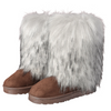 Women Fashion Plus Size Y2K Imitation Fur Plus Velvet Warm Snow Boots