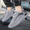 Men Summer Leisure Sports Versatile Mesh Cloth Flat Lace-Up Sneakers