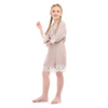 Children Solid Color Simple Loose Night-Robe