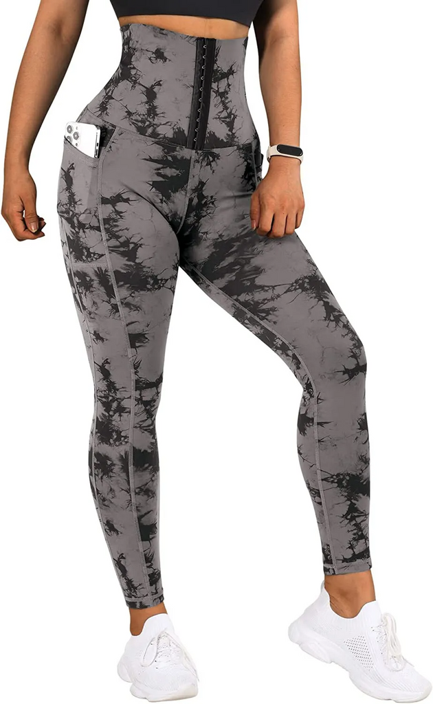 (Buy 1 Get 1) Women Fashion Casual Tight Tie-Dye High-Waist Pocket Yoga Pants