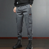 Men Fashion Casual Versatil Solid Color Multi Pocket Cargo Jogger Pants