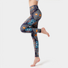 Women Casual High Waist Color Blocking Quick Drying Yoga Leggings