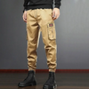 Men Fashion Casual Versatil Solid Color Multi Pocket Cargo Jogger Pants