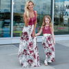 Fashion Summer Vacation Floral Printed Mother-Daughter Family Maix Dress