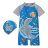 Children Kids Baby Fashion Girls Boys Short Sleeve Cartoon Print Swimsuit