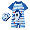 Children Kids Baby Fashion Girls Boys Short Sleeve Cartoon Print Swimsuit