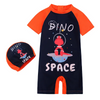 Children Kids Baby Fashion Girls Boys Short Sleeve Cartoon Print Swimsuit