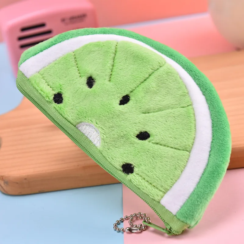 (Buy 1 Get 2) Children Kids Baby Fashion Cartoon Fruit Watermelon Plush Toy Coin Purse